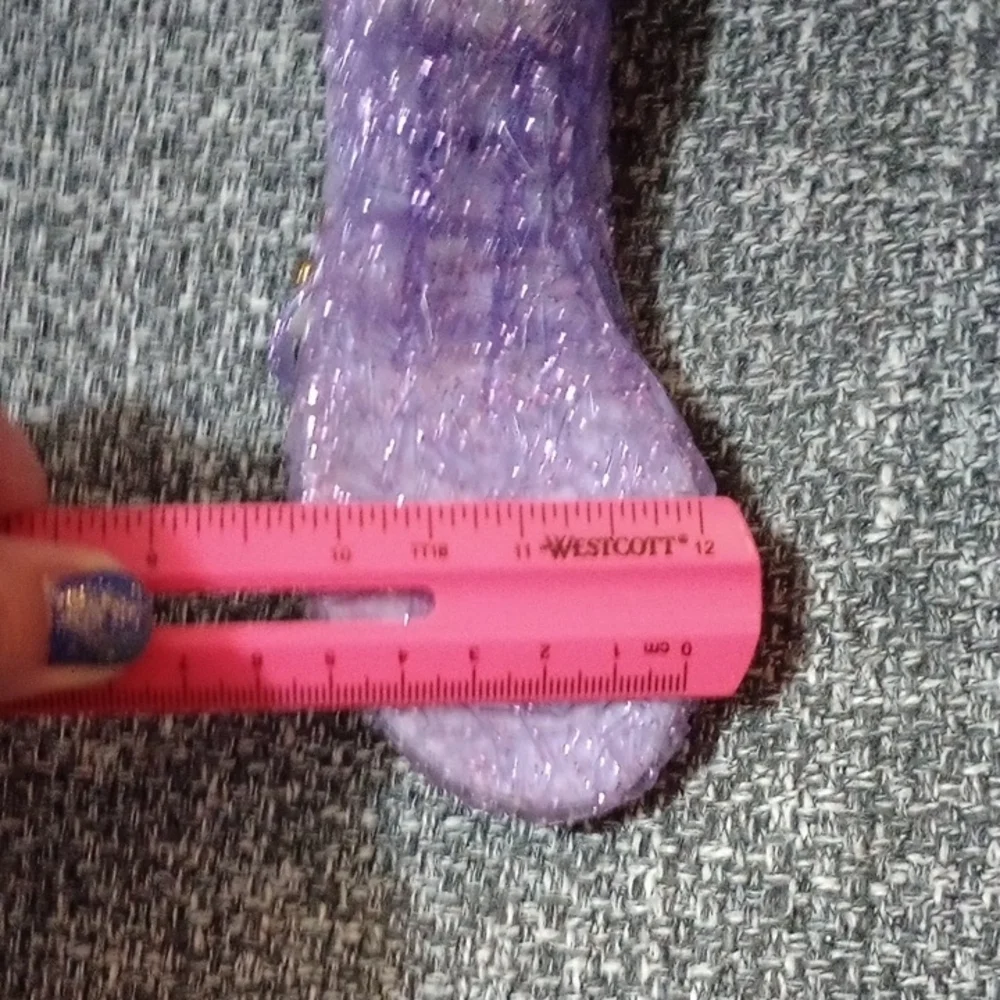 Purple Dress Shoes with Glittery Finish